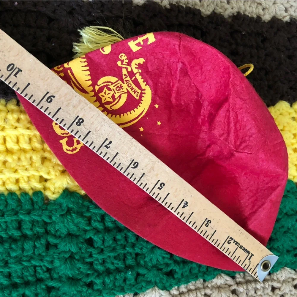 vtg 60s felt masonic Shriner shrine circus small child size